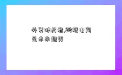 外贸破局者,跨境电商是未来趋势