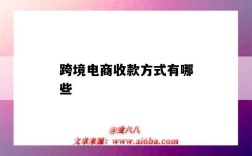 跨境电商收款方式有哪些（跨境电商收款方式有哪些知乎）