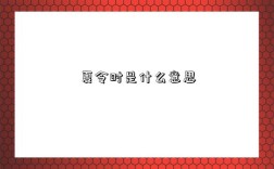 夏令时是什么意思