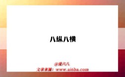 八纵八横