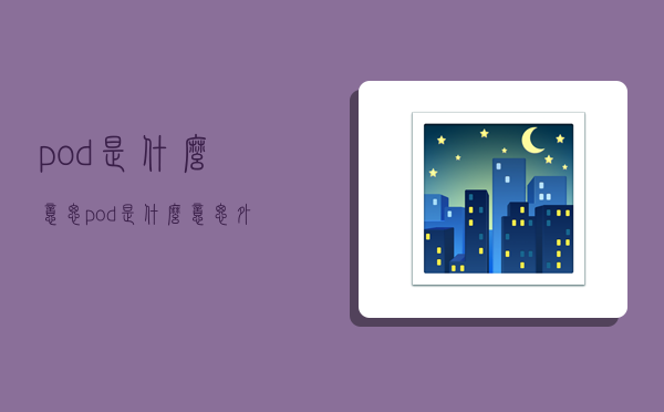 pod是什么意思,pod是什么意思外贸术语-图1