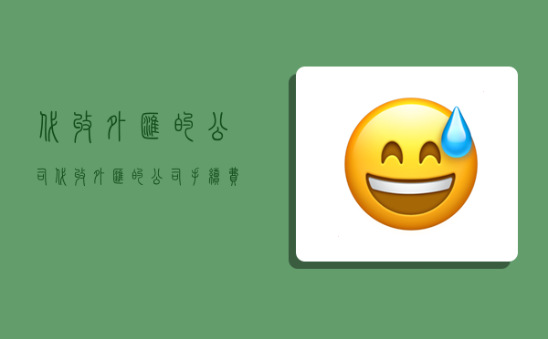 代收外汇的公司,代收外汇的公司手续费-图1